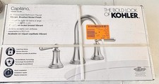 Kohler Capilano Widespread 2-Handle Bathroom Faucet Vibrant Brushed Nickel NEW