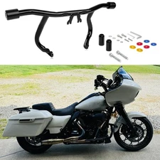 Front Engine Guard Flat Out Crash Bar For Harley Touring Road Glide Street Glide