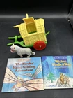 1984 Star Wars Ewok Wagon Cart- W/pony Figure & Books Return Of Jedi Lot. ML
