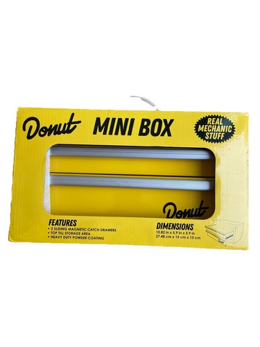 Donut Media Mini Portable Tool Box 2 Sliding Magnetic Drawers New E20 Tool Box - Bild 2 von 4