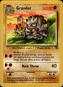 Pokemon Fossil #37/62 Graveler Uncommon Moderately played E