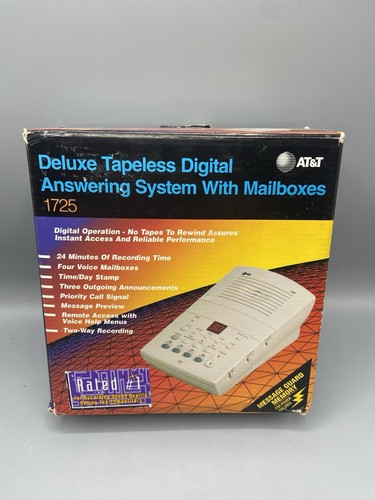 AT&T (1725) Znaczek czasu / daty Deluxe Cyfrowa sekretarka z 4 skrzynkami pocztowymi - Zdjęcie 4 z 22