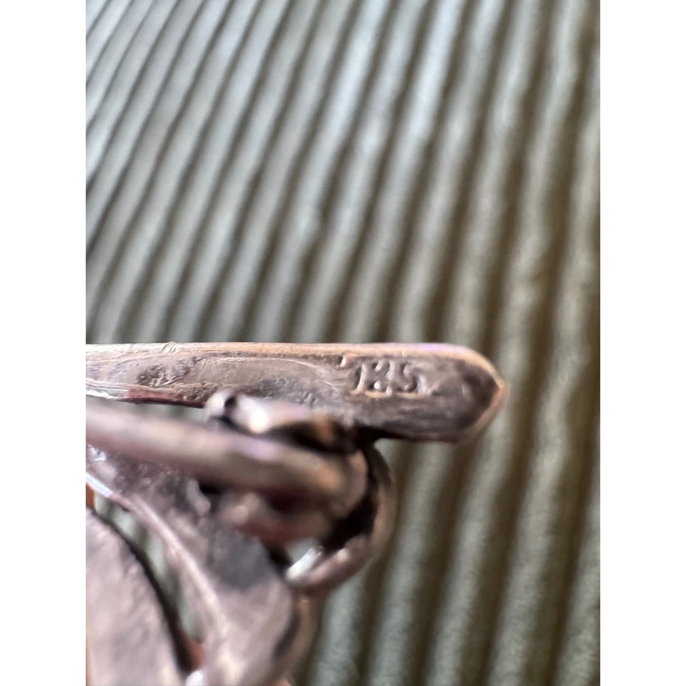 Broche prendedor vintage Art Deco plata 925 ónix negro marcasita declaración Foto 4 de 4