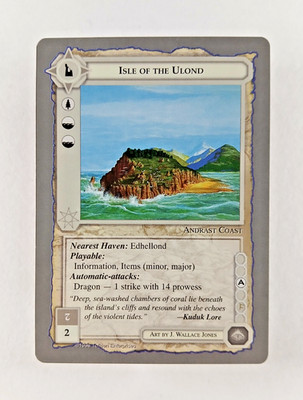 Isle of the Ulond - Middle Earth CCG card (1998 ICE) MECCG Silver Grey Border