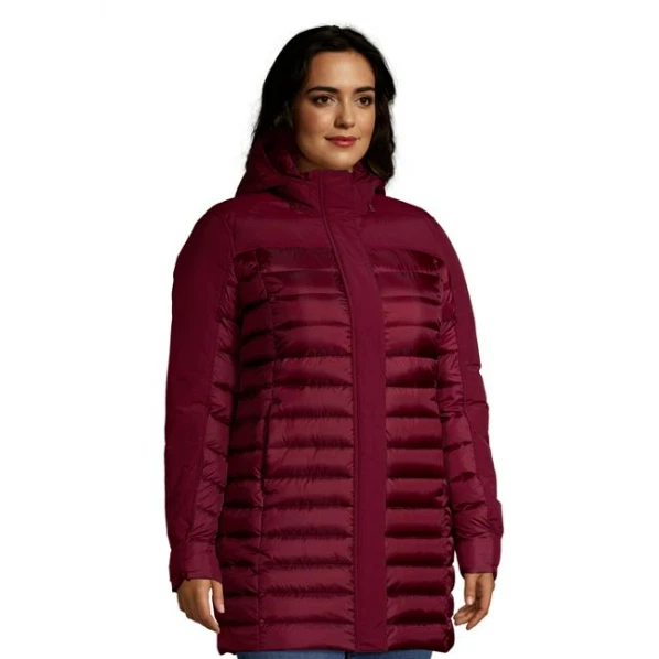 Lands End Puffer Squall & Down Hybrid Winter Coat XL Red Size 18 20 - Image 3 of 4