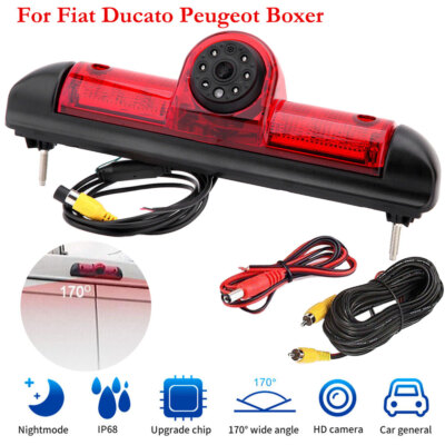 7" Rear Brake Light Reversing Camera Kit For Fiat Ducato Citroen