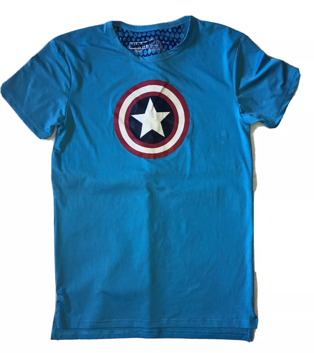 Captain america t clearance shirt light blue