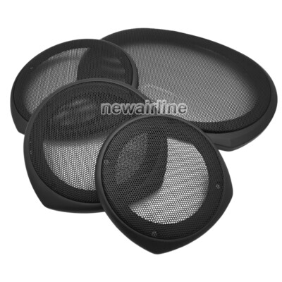 Speaker Cover Grills - 4", 5", 6", 6.5", 6x9" Sizes, Black Metal Mesh & ABS Frame | Universal Fit