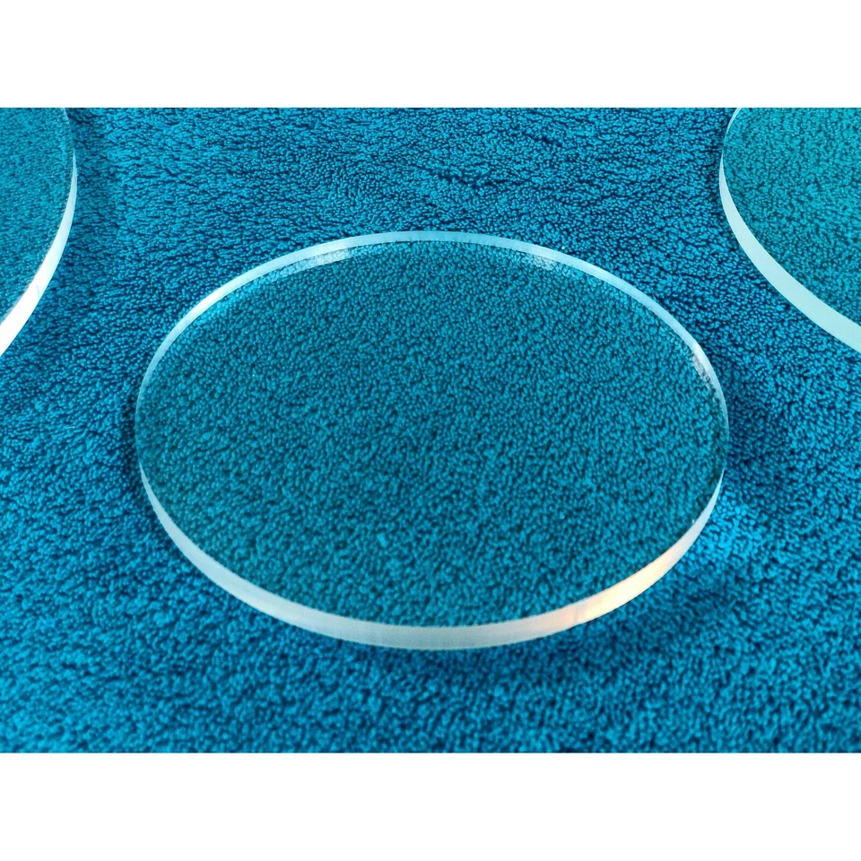 1/4" Round Table Top Acrylic Circle Disc Clear Plexiglass - 17 inch Diameter - Image 4 of 4