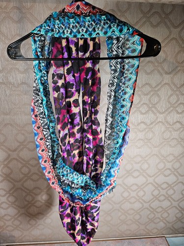 Set of Two (2) - Thin Infinity Scarves Scarf - See Pictures