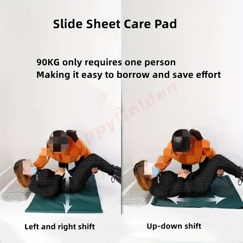 1PC Patient Transfer Sheet Reusable Slide Sheet Care Pad for Bedridden Elderly - Picture 6 of 18