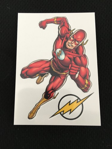 THE FLASH TEMPORARY TATTOOS ODD BALL DC COMICS UNIVERSE SUPERHEROES TRADING CARD