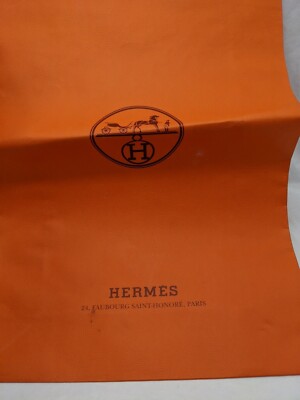 Hermes Orange 24 Faubourg Saint Honore Paris Gift Bag | eBay