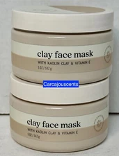 Bath & Body Works Clay Face Mask  with Kaolin Clay & Vitamin E 5 OZ  set of 2