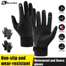 Winter Gloves Waterproof Touchscreen Fleece Lining Thermal Non-Slip Work Gloves