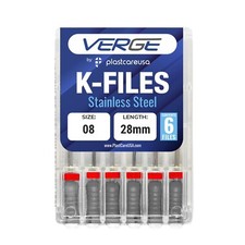 Size 8 28mm Endo K-Files, Dental Endodontic K Files Premium Stainless Steel