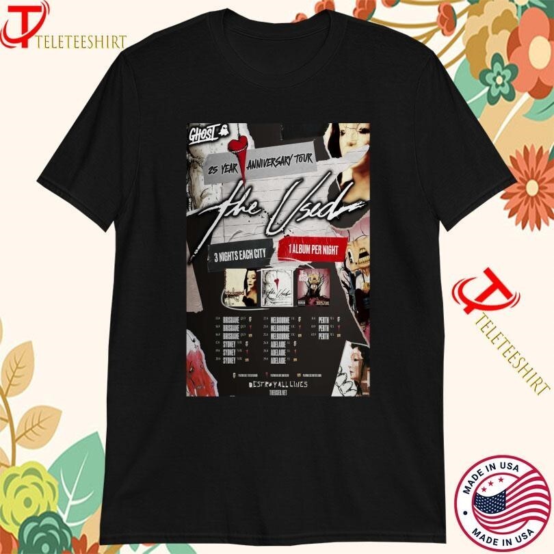 the GazettE 23rd ANNIVERSARY TOUR TEE 白T NEW the GazettE 23rd Anniversary Tour TRAIL T-Shirt White