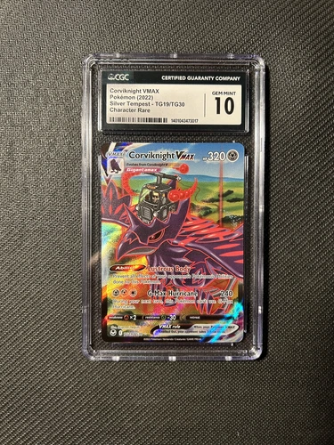 2022 Silver Tempest Corviknight VMAX (Full Art) TG19/TG30 CGC 10