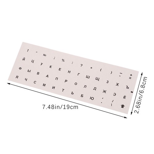 Round Keyboard Sticker Transparent Keyboard Cover For Laptop Accessories - 第 3/24 張圖片