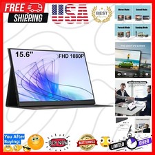 Lightweight 15.6-Inch USB-C  HDMI Display - Ultimate Portable Gaming Monitor