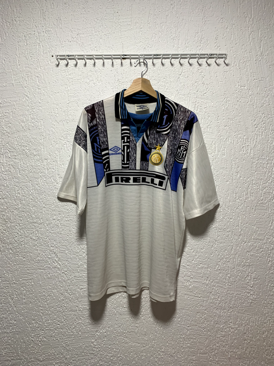 Inter Milan 1995 1996 Umbro Away Soccer Jerseys Men's Sz M