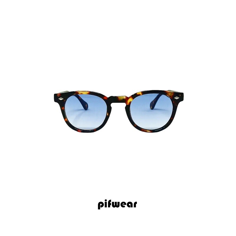 Sunglasses men woman turtle blue gradient lenses Pif wear