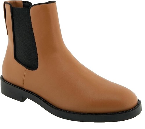 Aerosoles Brown Leather 6.5 M Pull On Ankle Boots NWT!! | eBay display picture 2