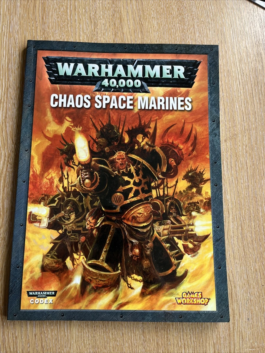Chaos Space Marines Codex WARHAMMER 40K CHAOS SPACE MARINES CODEX ARMY BOOK GAMES WORKSHOP BOOKS VGC OOP | eBay
