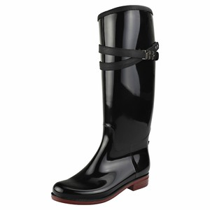 tommy hilfiger black knee high boots