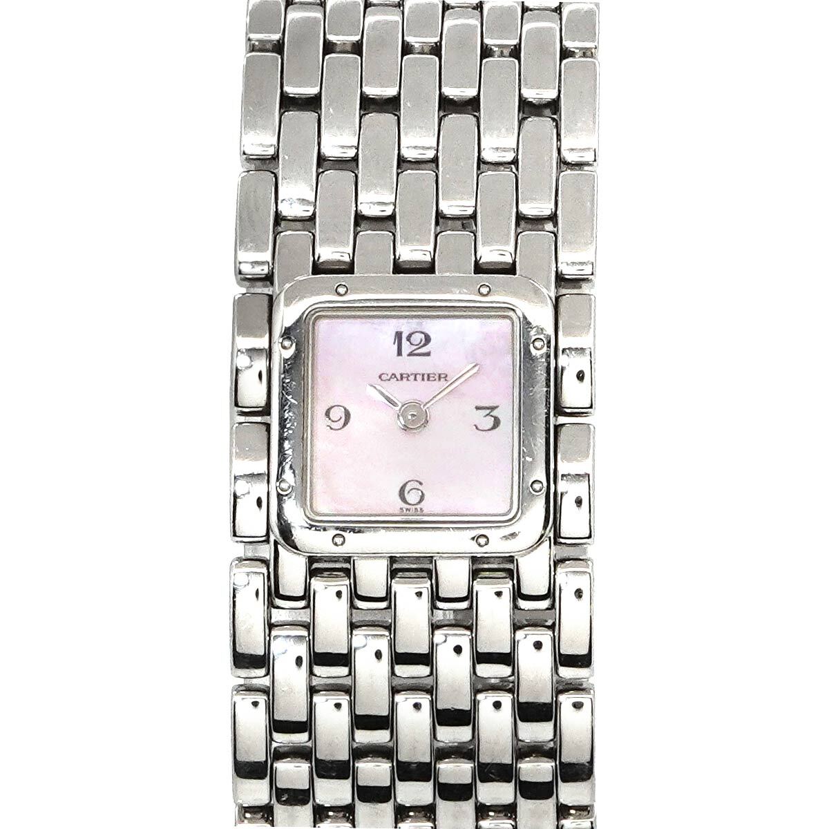 Cartier Panthere Ruban W61003T9 Quartz Pink Shell Dial Ladies Watch 90239509