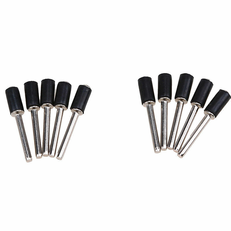 30-Pack 1/2 Inch Drum Rubber Mandrels With 1/8 Shank – Sanding Sleeve Holders For Rotary Tools