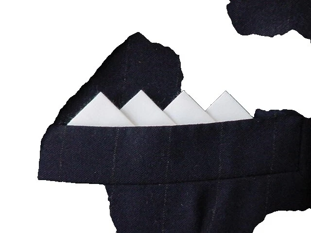 Handmade Cotton Blend Pocket Square Handkerchiefs for Men
