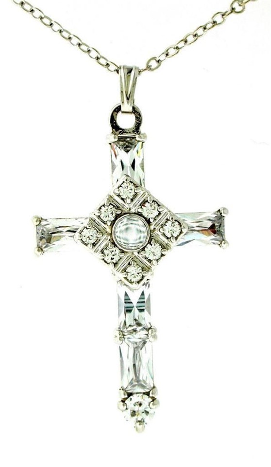 The Lords Prayer Cross Pendant Necklace - New in Beautiful Velvet Gift ...
