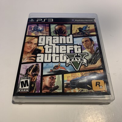 Grand Theft Auto V (PlayStation 3, 2013) Complete w/ Map