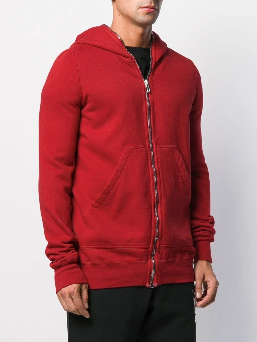 Rick Owens Drkshdw Men's Gimp Full-Zip Hoodie Red Size XS