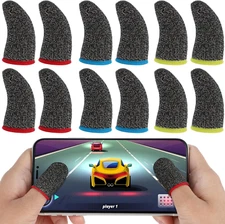 Ouligay 30PCS Finger Sleeves for Gaming Breathable Finger Sleeve Gloves for Gami