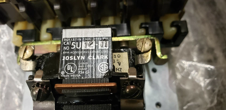 Joslyn Clark X5U12-11-76 PM Control Relay, 110-120V Coil. NEW SURPLUS IN BOX Foto 3 de 4