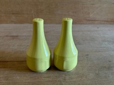 Ironstone Buttercup Federalist Salt + Pepper Shaker Set 5" Yellow Vtg Japan