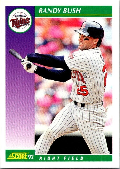 1992 Score Baseball Randy Bush