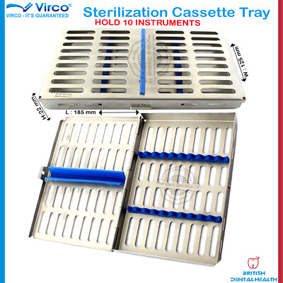 Sterilisation Kassettengestell Tablett Halter 10 zahnärztliche chirurgische Instrumente Autoklav