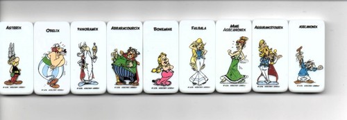 lot de 14 dominos astérix Domino Mania Auchan collector