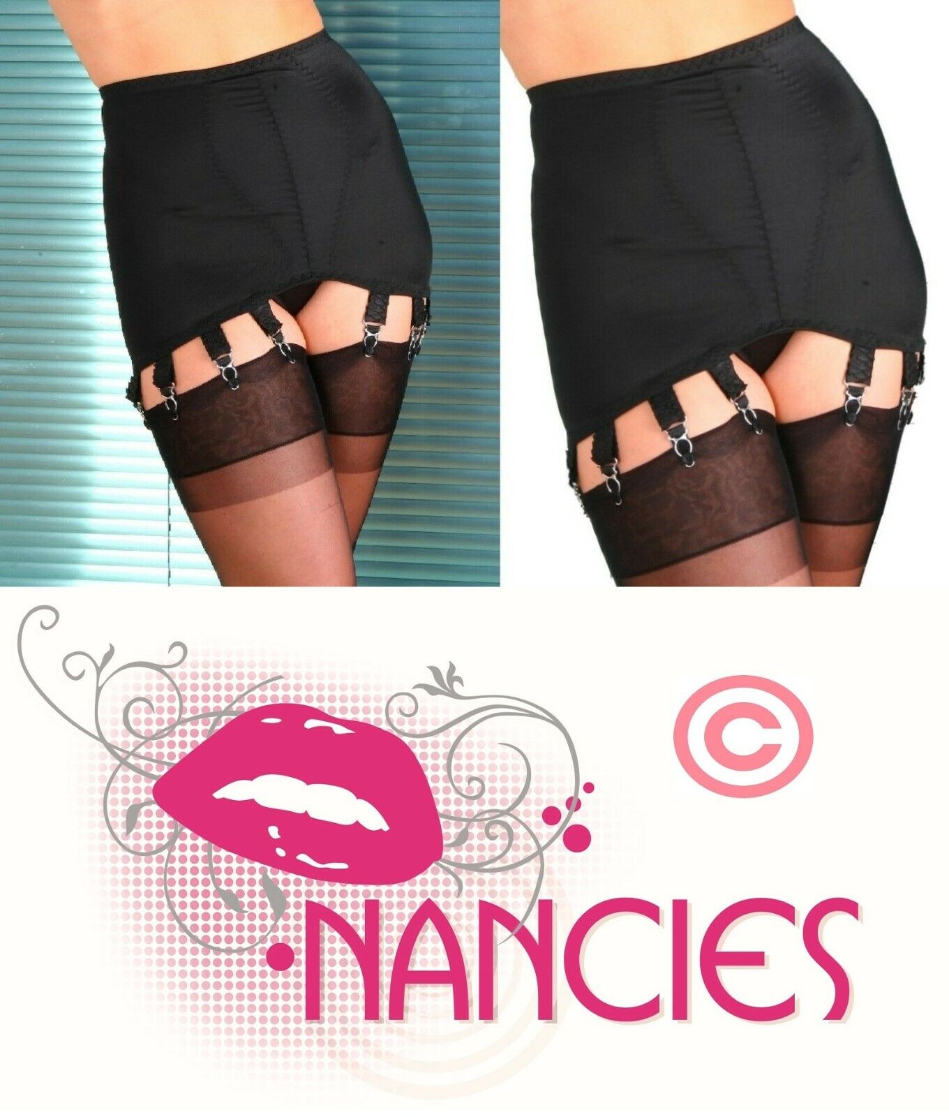Maken accessoires Gewoon Nancies Lingerie 12 Strap Smooth Shapewear Retro Girdle for Stockings  (NLg12) | eBay