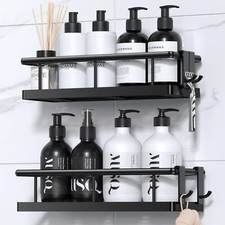 Shower Caddy Bathroom Shelves Shower Organizer, 2-Pack Black