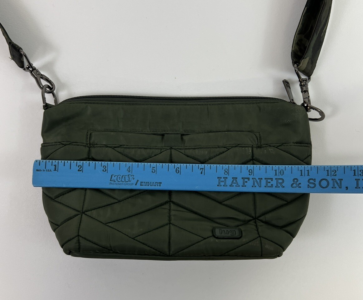 Lug Flare 2 Crossbody Bag Purse Olive Camouflage Green Adjustable Strap
