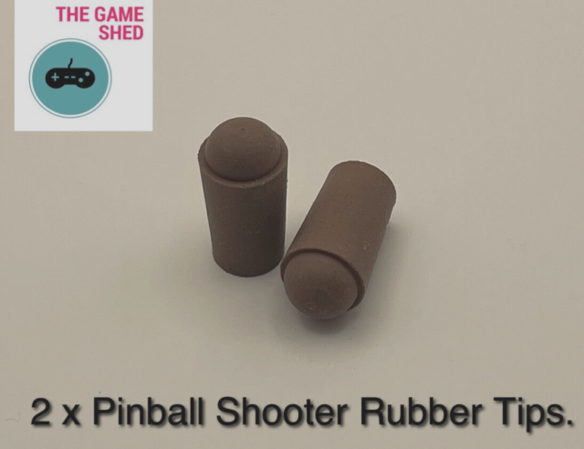 PINBALL MACHINE SHOOTER PLUNGER RUBBER TIPS X 2 - BRAND NEW