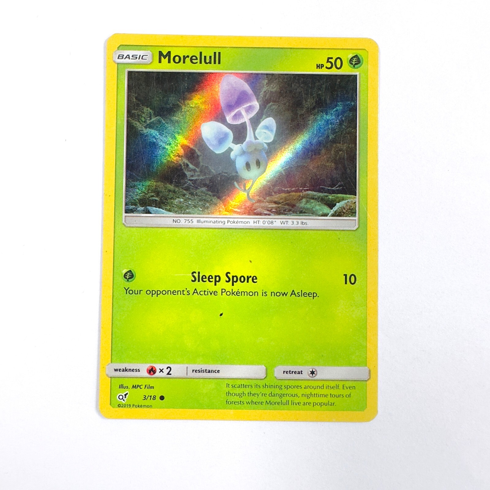 Morelull 3/18 -Pokemon TCG - Detective Pikachu - LP Holo