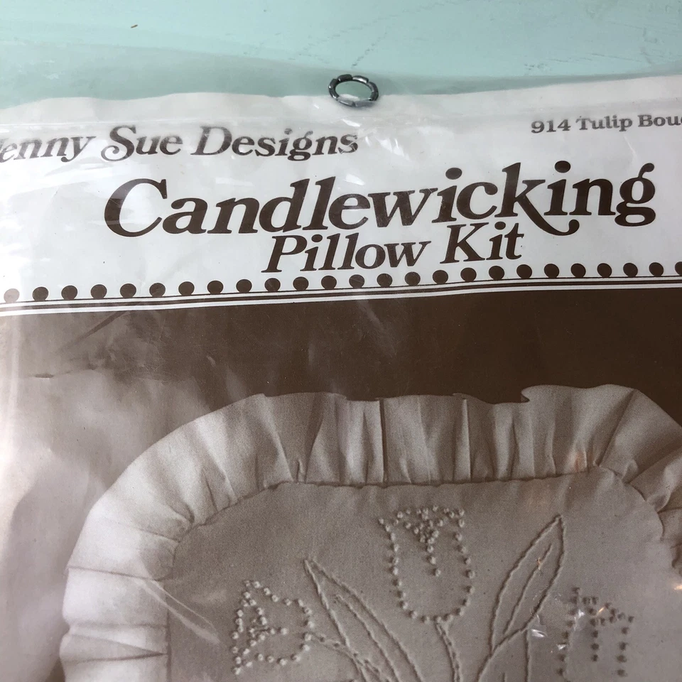 kit de travesseiro vintage Jenny Sue Designs buquê de tulipa 914 1982 - Imagem 2 de 4