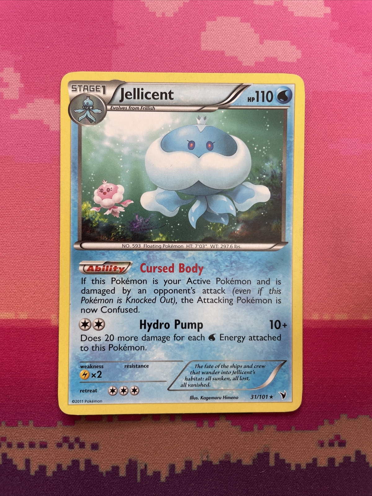 Pokemon Card Jellicent Noble Victories Rare 31/101 Near Mint
