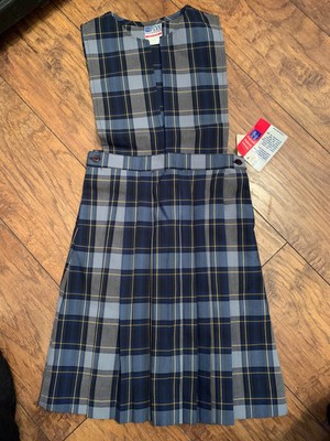 Park Royal School Uniform Jumper Plaid Size 8