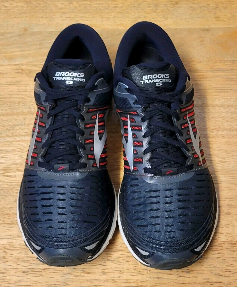 Brooks Transcend 5 Men's Road Running Shoes Sneakers Ebony/Black Size